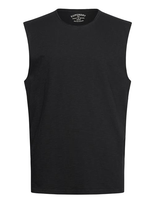 Raw Edge Slub Tank Superdry Black