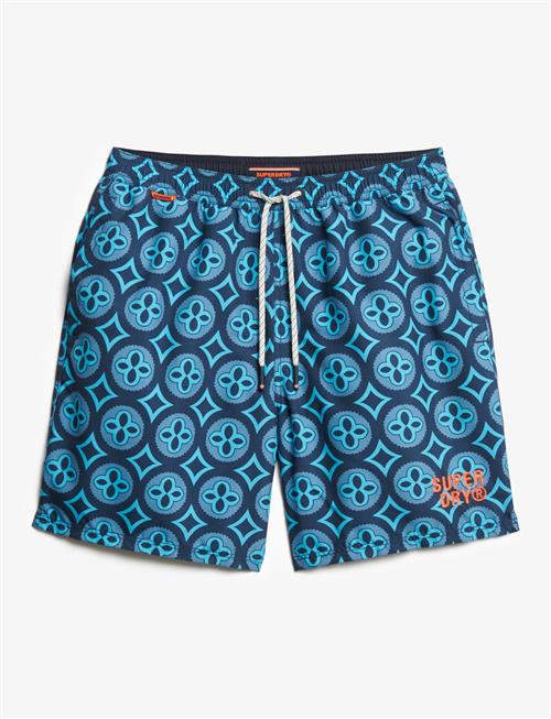 Tile Print 16 Swim Short Superdry Navy