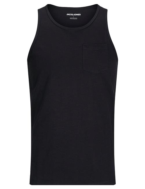 Se Jack & Jones Jjjake Tampa Pocket Slub Tanktop Jack & J S Black ved Booztlet