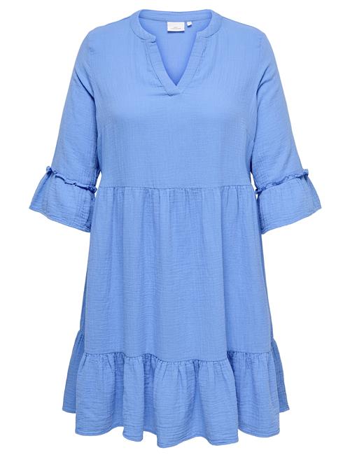 Carthyra Life Peplum Dress Wvn ONLY Carmakoma Blue