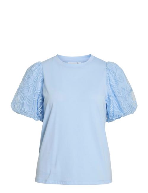 Visimonia O-Neck S/S Top Vila Blue