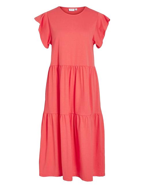 Visummer S/S Midi Dress - Noos Vila Red