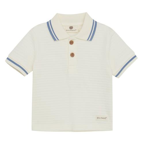 EnFant Poloshirt Egret 62 cm  Hvid  62 cm  mand