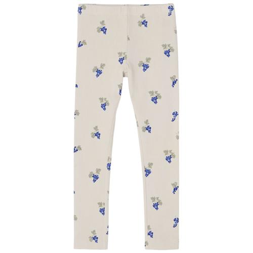 garbo&friends Leggings I Jersey Grapes Ecru 62/68 cm  Hvid  62/68 cm  Unisex