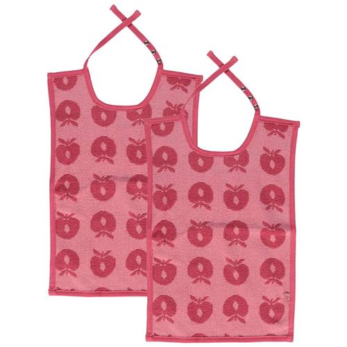 Småfolk 2-Pack Store Hagesmække Apples Pink One Size      Unisex