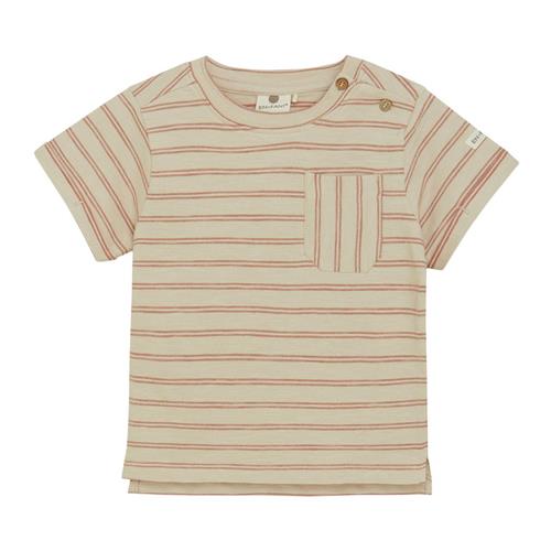 EnFant GOTS Stribet T-shirt French Oak 98 cm  Beige  98 cm  mand