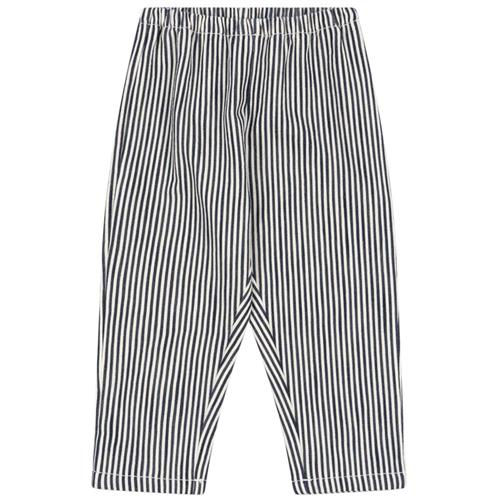 Konges Sløjd GOTS Fender Bukser Naval Stripe 12 months  Marineblå  12 måneder  mand