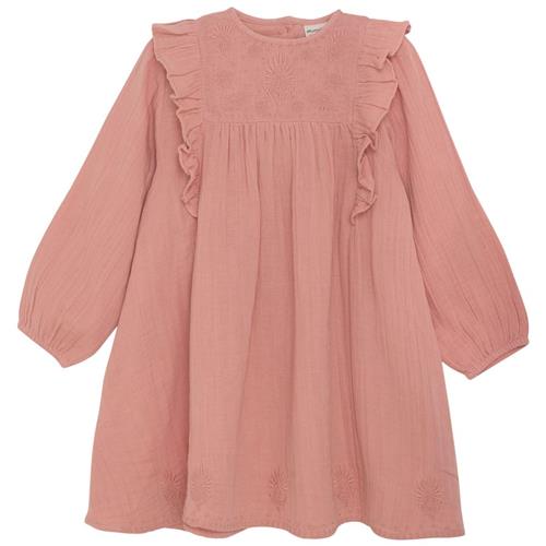 Minymo Kjole Rosette 98 cm  Lyserød  98 cm  kvinde