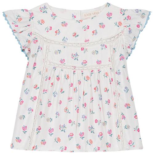 Louise Misha Armande Bluse White Felicita Flow 12 months  Hvid  12 måneder  kvinde