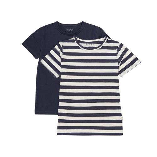 Minymo Basic 33 2-pak T-shirt Marshmallow 116 cm  Hvid  116 cm  mand