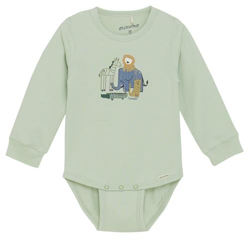 Minymo GOTS Baby Body Sea Foam 74 cm  Grøn  74 cm  Unisex