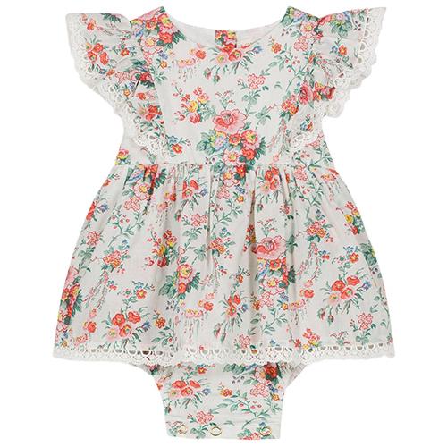 Louise Misha Lena Romper Cream Rosa Festa |  | 24 months