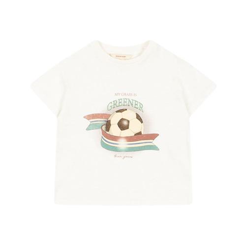 Konges Sløjd Era T-shirt Kick It 3 Y  Hvid  3 år  mand