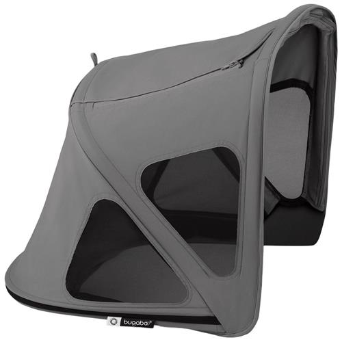 Bugaboo Bugaboo Fox/Kangaroo Breezy Solsejl Moon Grey One Size    One Size  unisex
