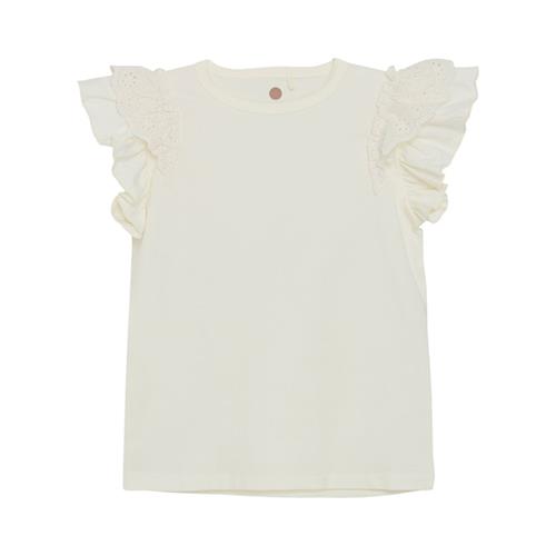 EnFant T-shirt Egret 104cm  Hvid  104 cm  kvinde