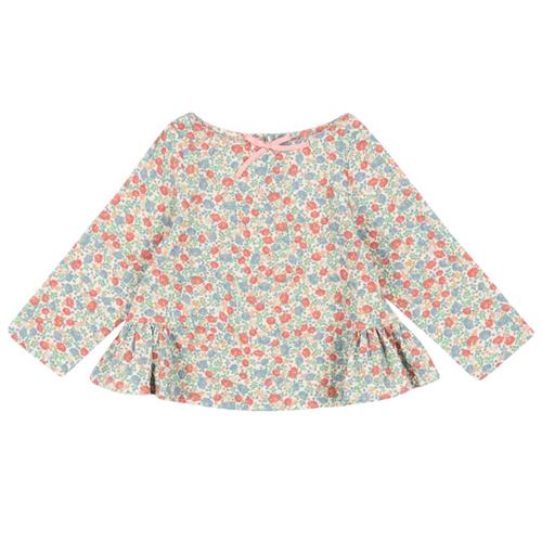 Konges Sløjd GOTS Elin Bow Bluse Fiola 7-8 Y  Creme  7-8 år  kvinde