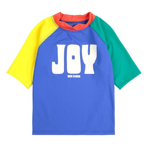 Bobo Choses Joy Color Block UV-Top Multicolor 4-5 Y  Blå  4-5 år  mand