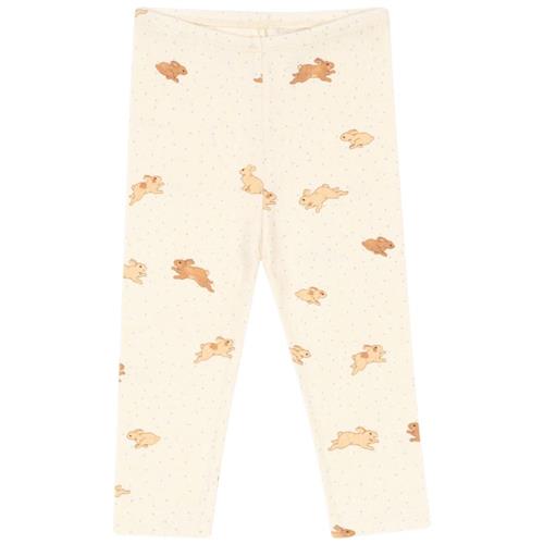 Se Konges Sløjd GOTS Minnie Leggings Petit Lapin 18 months  Creme  18 måneder  kvinde ved Babyshop