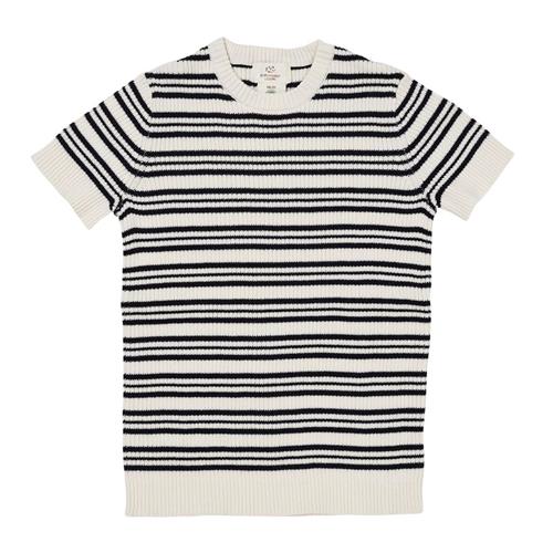 Copenhagen Colors Ribstrikket Bluse Navy Stripe 86 cm  Blå  86 cm  kvinde