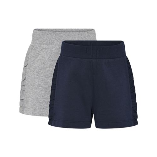 Minymo Basic 2-pak Sweatshorts Dark Navy 116 cm  Marineblå  116 cm  kvinde