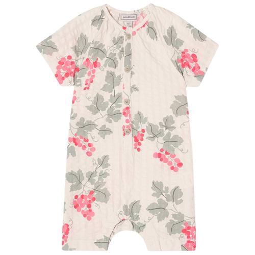 Se garbo&friends Seersucker Onesie Grapes Pink | Lyserød | 50/56 cm ved Babyshop