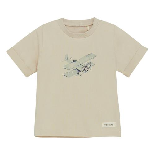 Se EnFant T-shirt Aop French Oak | Beige | 80 cm ved Babyshop