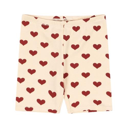 Konges Sløjd GOTS Classic Korte Leggings Amour Rouge 4 Y  Creme  4 år  kvinde