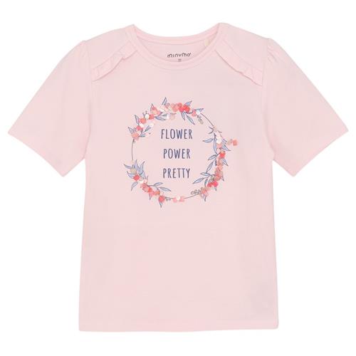 Minymo T-shirt Pink Dogwood 92 cm  Lyserød  92 cm  kvinde