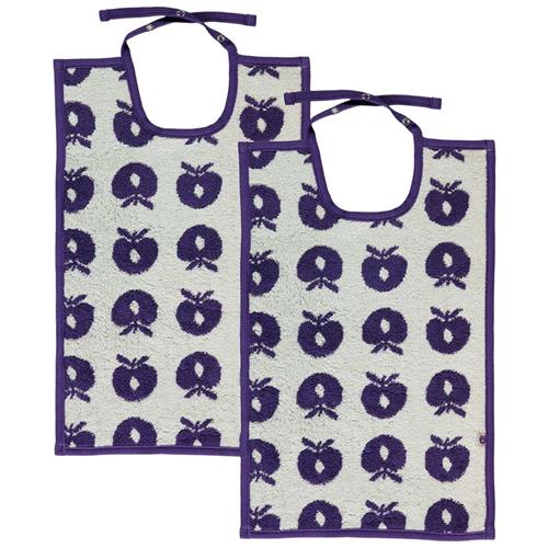 Småfolk 2-Pack Store Hagesmække Apples Purple One Size      Unisex