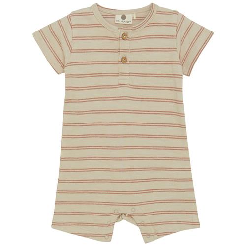 EnFant GOTS Stribet Heldragt French Oak 62 cm  Beige  62 cm  mand