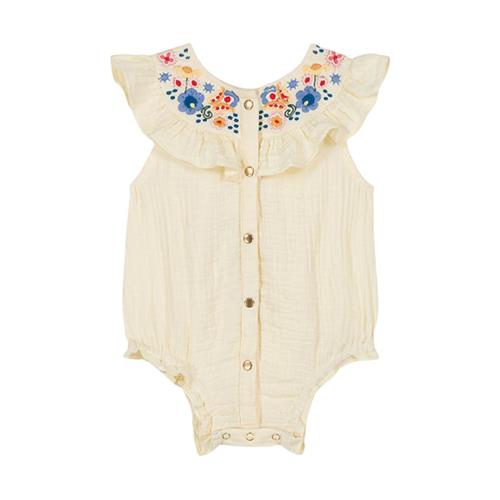 Louise Misha Jade Romper Lemon 12 months  Gul  12 måneder  kvinde