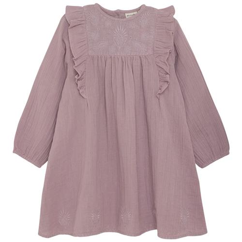 Minymo Kjole Elderberry 122 cm  Lilla  122 cm  kvinde