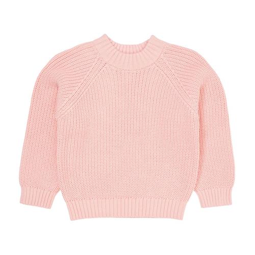 Copenhagen Colors Classic Ribstrikket Bluse Ballerina 116 cm  Lyserød  116 cm  kvinde