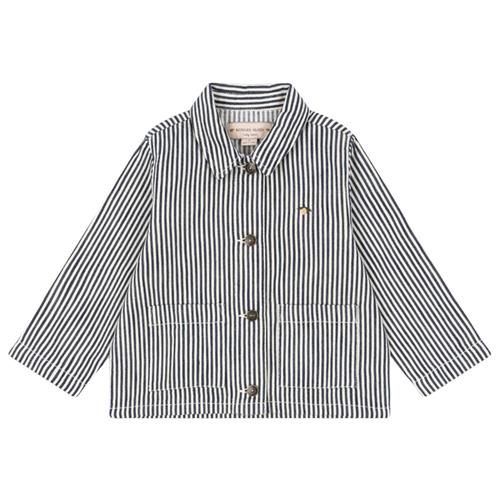 Konges Sløjd GOTS Fender Jakke Naval Stripe 4 Y  Marineblå  4 år  mand