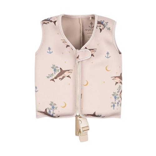 Konges Sløjd Mateo Svømmevest Shark Attack 2-3 Y  Beige  2-3 år  mand