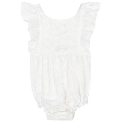 Se Konges Sløjd Lacey Romper Optic White | Hvid | 12 months ved Babyshop