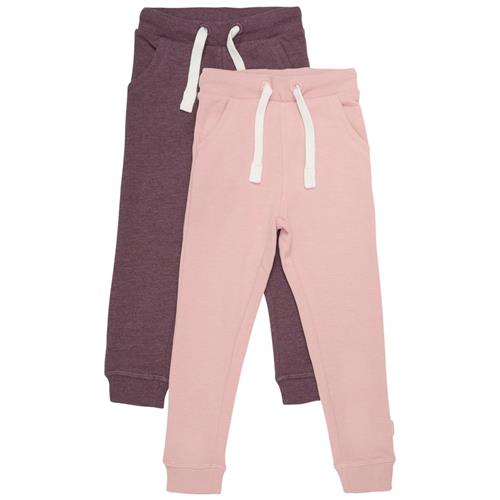 Minymo Basic 37 2-pak Sweatpants Misty Rose | Lyserød | 110 cm