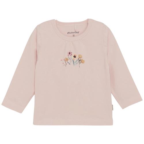 Minymo Langærmet T-shirt Peach Whip 80 cm  Lyserød  80 cm  Unisex