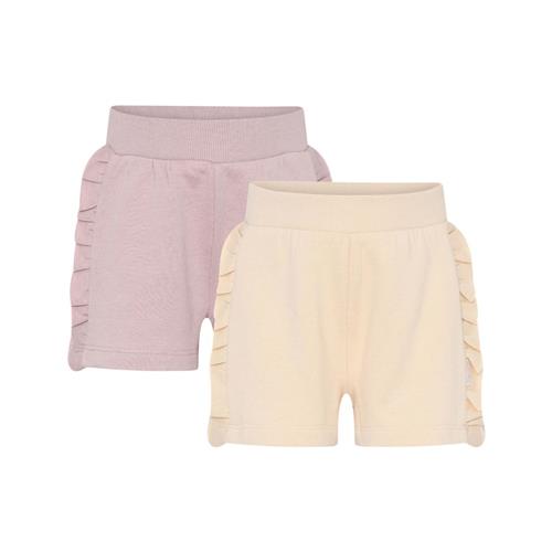 Minymo Basic 2-pak Sweatshorts Violet Ice 80 cm  Lilla  80 cm  kvinde