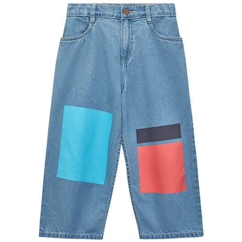 Wynken Kite Block Jeans Sky Blue Setting Sun 2 Y  Blå  2 år  Unisex