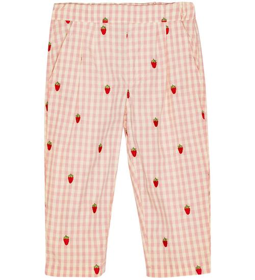 Flöss Bukser - Dolly - Pink Berry Gingham