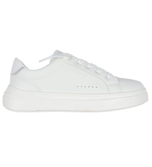 Se Calvin Klein Sko - Low Cute Lace-Up - Off White/Silver ved KidsWorld