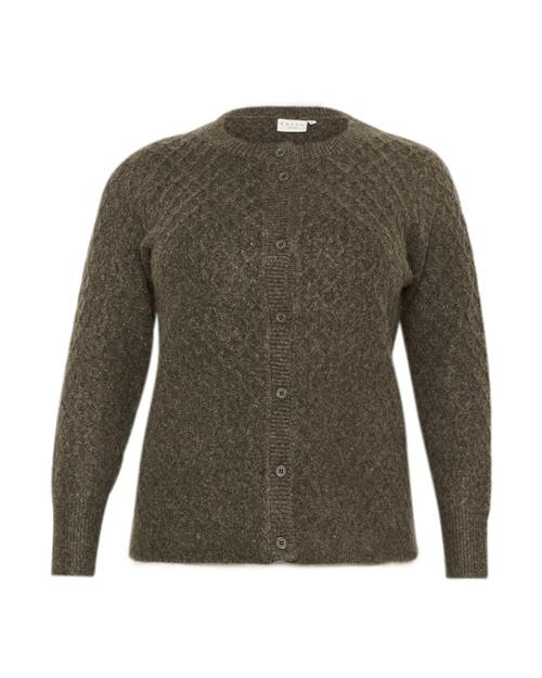 KAFFE CURVE Cardigan 'Selmi'  brun / brun-meleret