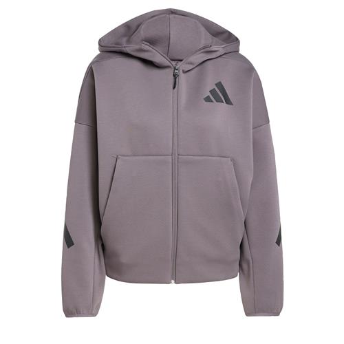 ADIDAS SPORTSWEAR Sportssweatjakke 'Z.N.E.'  basalgrå / sort