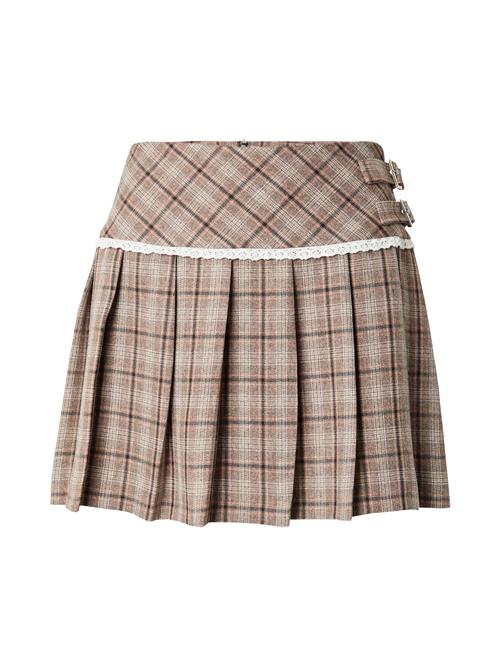 Miss Selfridge Nederdel  brokade / mokka / sort / hvid