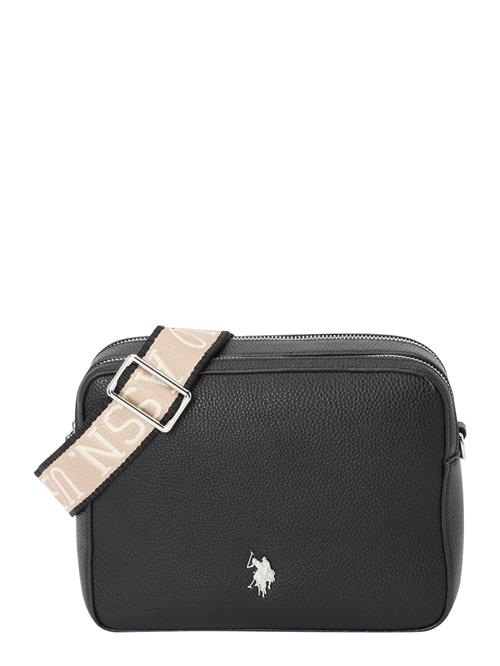 U.S. POLO ASSN. Skuldertaske 'Mansion'  beige / sort
