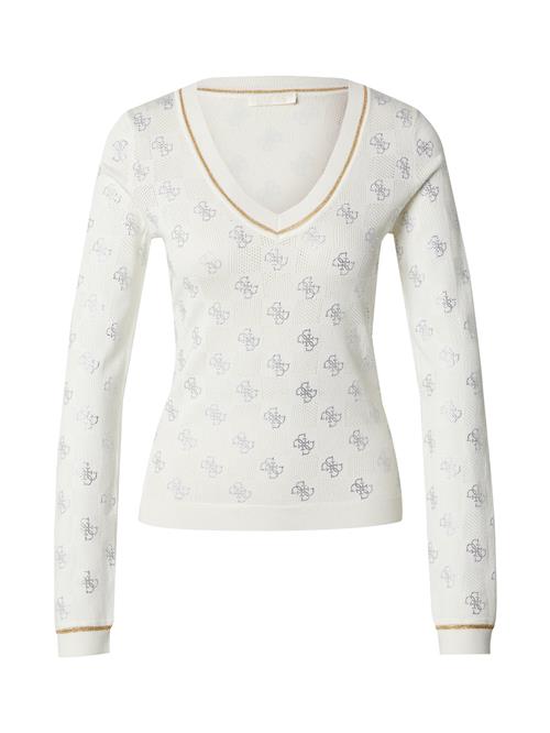 Se GUESS Pullover 'ROSIE'  creme / guld / sølv ved About You