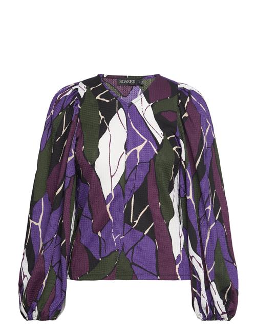 Se Slkillian Blouse Soaked In Luxury Purple ved Booztlet