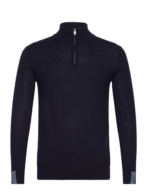 Se Mmgadam Soft Zip Turtle Neck Knit Mos Mosh Gallery Navy ved Booztlet