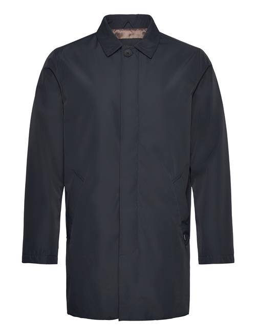 Water Repellent Mac Coat Lindbergh Black Navy